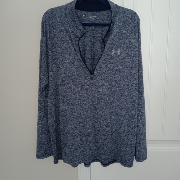 Men's Under Armour Blue ATGear Long Sleeve Shirt - Picture 2 of 4
